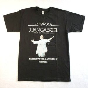 Juan Gabriel T Shirt Size S Tour Celebrando Celebrating 2014 Concert Tee Black